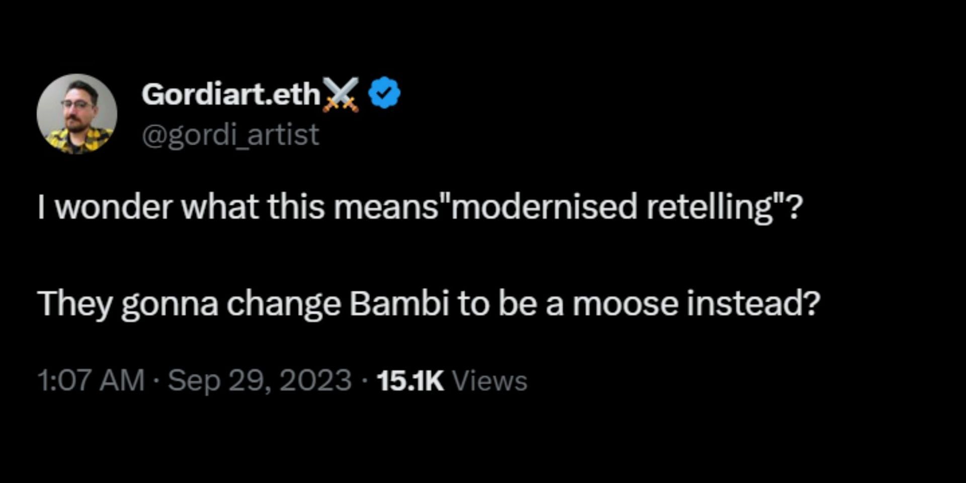 Fans are against the modernized retelling of the Disney classic. (Image via X/@DiscussingFilm)